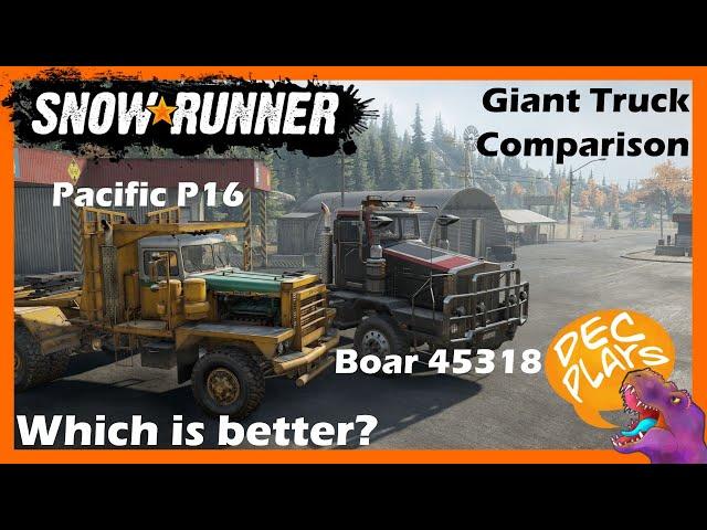 Which is better: Pacific P16 or Boar 45318 - Snowrunner