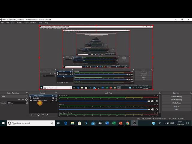 Screen recording using OBS studio - Tamil