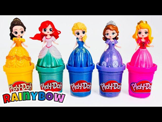 Making Fun Sparkly Glitter Princess Dresses with Play Doh