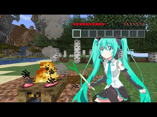 Miku Minecraft credits to: @minecraft