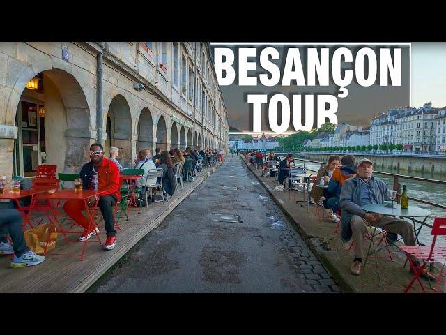 France in 4K: Besançon Walking Tour and Virtual Treadmill Scenery - City Walks