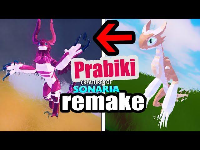 Prabiki REMAKE! OLD model vs New model in Creatures Of Sonaria