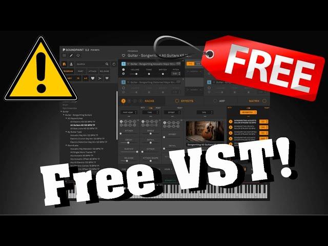 【New Free VST!】Awesome! Best Free Acoustic & Electric Guitar Plugin? Songwriting Guitars, Soundpaint