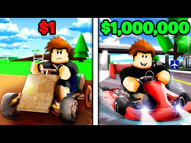 $1 to $1,000,000 GO KART In Brookhaven RP!