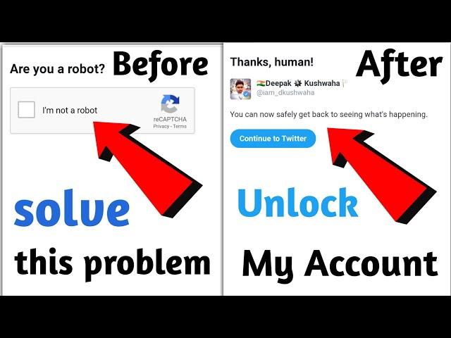 Are you a Robot on Twitter | How to Unlock your Twitter Account | Temporarily lock twitter account |