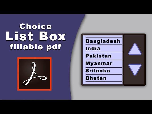 how to create multiple dropdown list in Fillable pdf form using adobe acrobat pro 2017