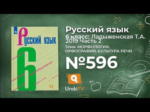 Упражнение №596 — Гдз по русскому языку 6 класс (Ладыженская) 2019 часть 2