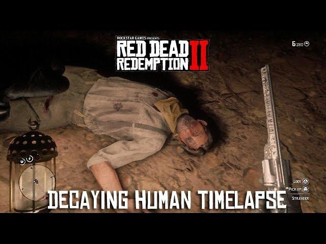 Red Dead Redemption 2 - Decaying NPC Body Timelapse