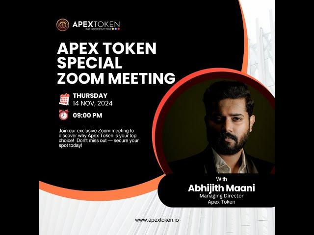 APEX TOKEN ZOOM MEETING 14/11/24 | APEX TOKEN PHASE 2 PLAN PRESENTATION MALAYALAM