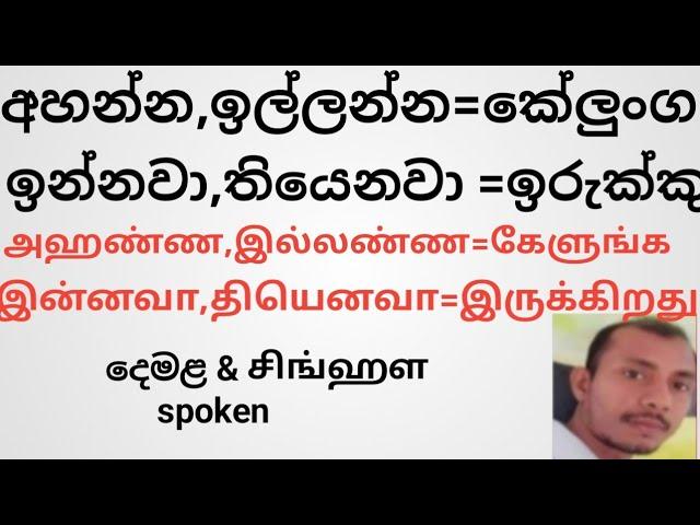 spoken sinhala/spoken tamil sentences / talk with sathees /learn sinhala and tamil