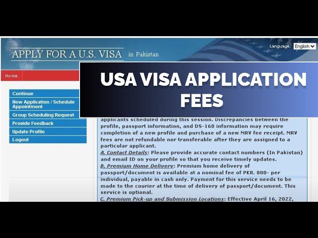 USA Visa B1 B2 DS 160 Application Fees - How to pay USA Visa fees 2024 Urdu Pakistan