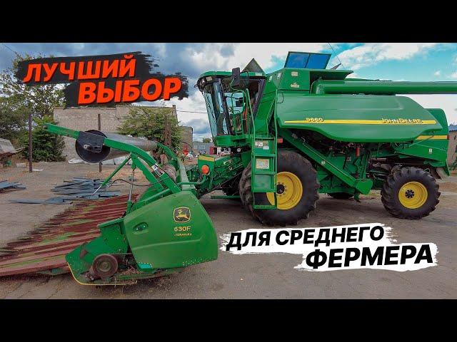 Клавишный или Роторный. Зерноуборочный комбайн Джон Дир John Deere 9660 walker б.у. Обзор