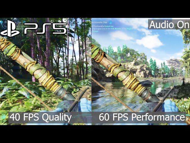 Avatar Frontiers of Pandora on PS5 | Quality vs Performance vs 40 FPS | Side by Side | #ps5