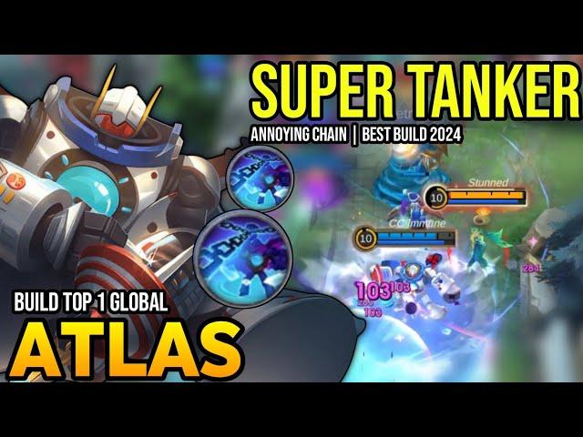 ATLAS BEST BUILD 2024 | BUILD TOP GLOBAL ATLAS GAMEPLAY | MOBILE LEGENDS