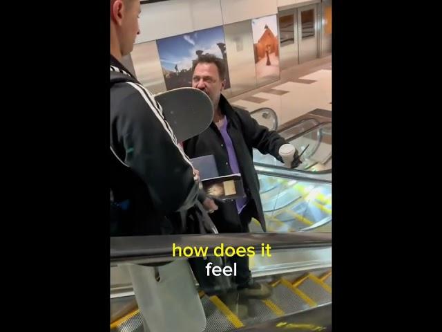 Bam Margera Distressed and upset with his band at the Airport