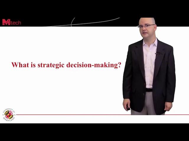 What is strategic decision-making?