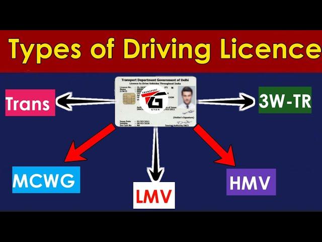 जानिए India में कितने प्रकार के Driving Licence होते है ?| Types of driving licence in india 2022 