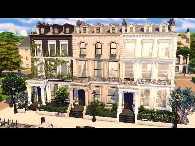 LONDON TOWNHOUSES | (Growing Together Family Homes) |  Sims 4 Speed Build (Stop Motion)