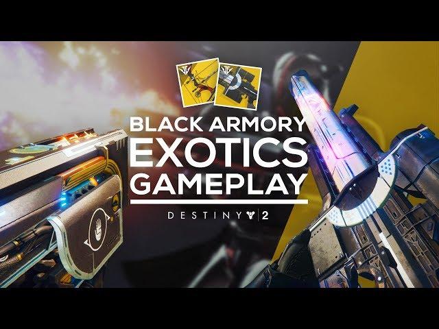 New Black Armory Exotics Gameplay - Izanagi's Burden, Jotunn, Le Monarque! (Destiny 2)