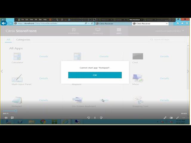 Citrix Troubleshooting- Can't start app