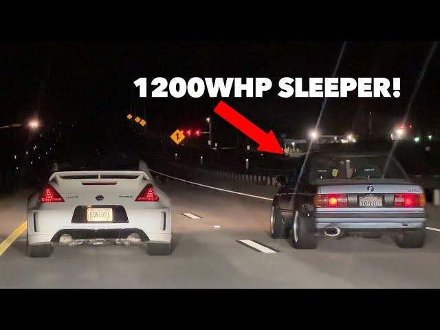 1200WHP Sleeper E30 BMW Embarasses Cars At TX2K Street Race!