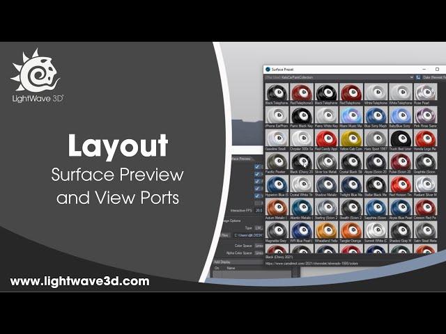 Lightwave 3D Surface Preview and View Ports