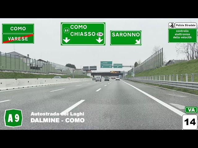 A4-A8-A9 | Autostrada Serenissima, dei Laghi | DALMINE - COMO