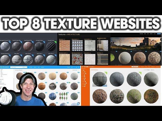 Top 8 Websites FOR TEXTURES AND MATERIALS for SketchUp