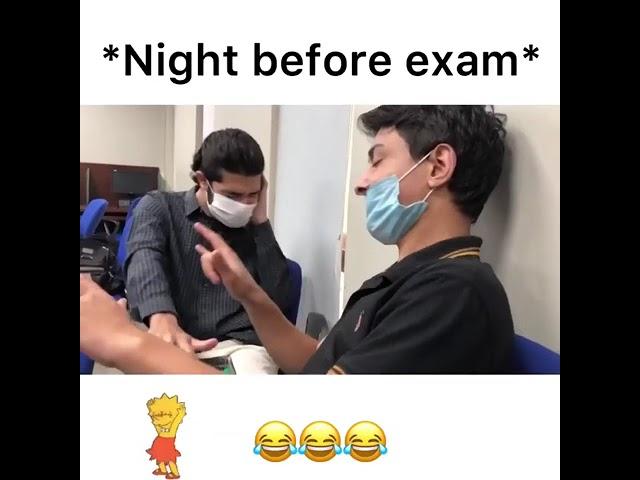 Me and my friend the night before the exam #Shorts #Funny #exam #night #friend #relatable