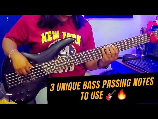 3 Unique bass passing notes to use 