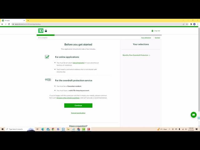 How to Apply for Overdraft Protection on TD Canada Trust