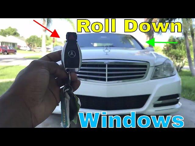 How to roll UP or Down Mercedes car windows with key | Mercedes Benz c250 | Get Fixed