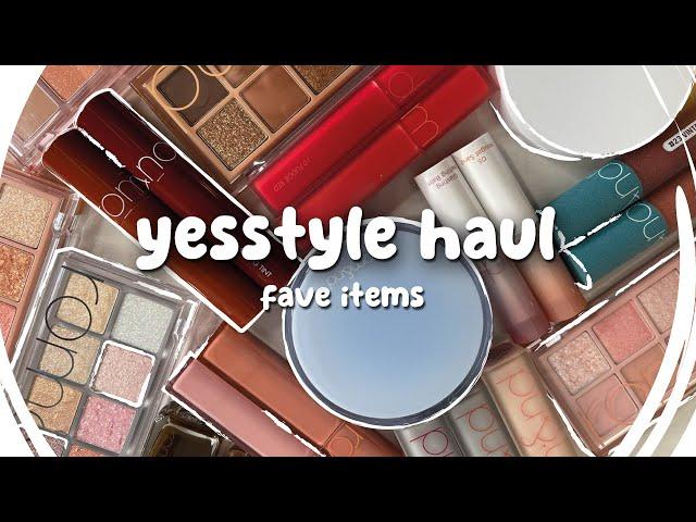 unboxing yesstyle k-beauty makeup faves from romand ~ aesthetic haul 2023 