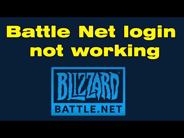 Why is Blizzard Battle Net login not working, it says i have no friends