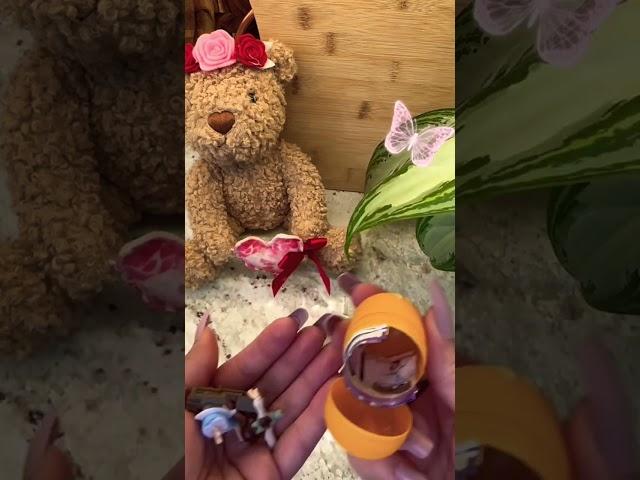 Kinder Surprise with Disney princess  ASMR #shorts #tiktok #letsglueit