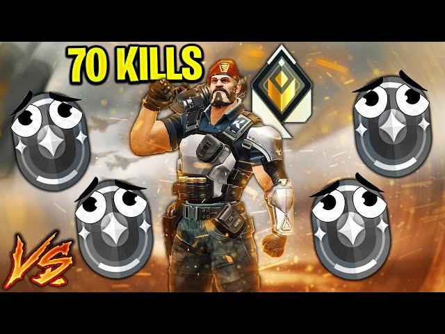 #1 Radiant Brimstone Master VS 4 Irons [70+ Kills]