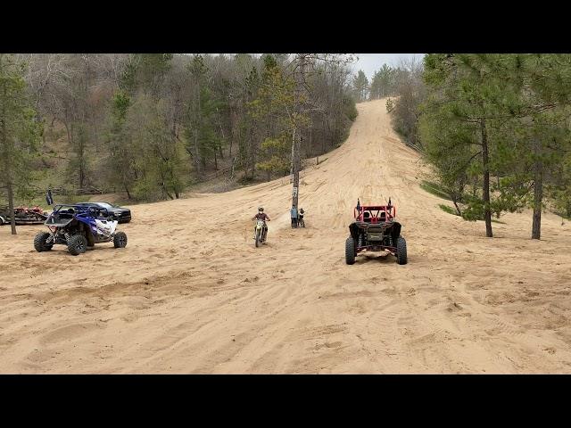 MPI TURBO YXZ1000R vs TUNED TURBO S RZR — bull gap hill climb Mio, Mi