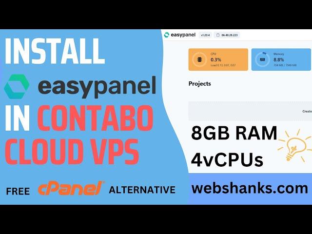 How to Install Easypanel on Contabo Cloud VPS with Ubuntu 22.04 LTS