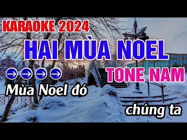 Hai Mùa Noel Karaoke Tone Nam Karaoke Đăng Khôi - Beat Mới