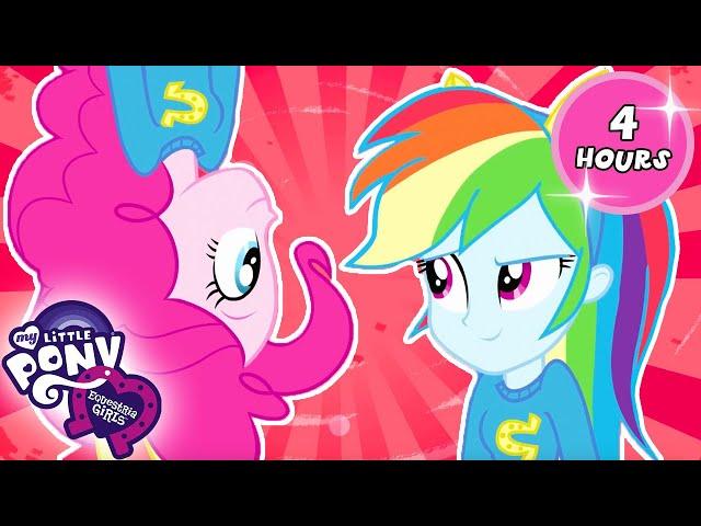 Pinkie Pie's BIG School Perfomance | 4 HOURS OF FILMS | My Little Pony: Equestria Girls