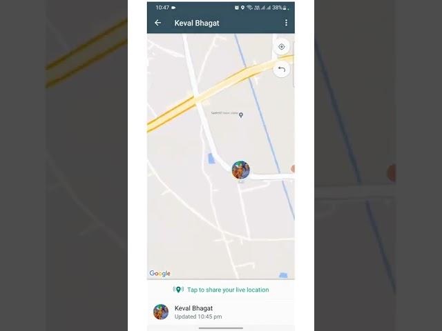 How to get direction from Live location of whatsapp | get direction from whatsapp live location
