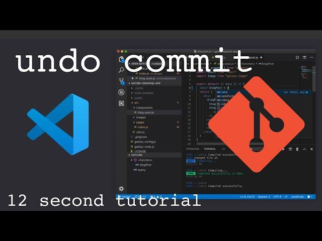 How to undo commit in Visual Studio Code | Fast tutorial