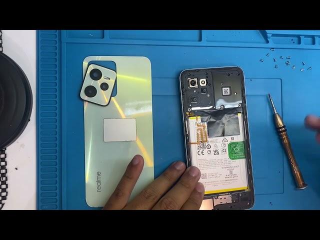 HOW TO DISASSEMBLE REALME C35 @ CARA BUKA BACK COVER REALME C35