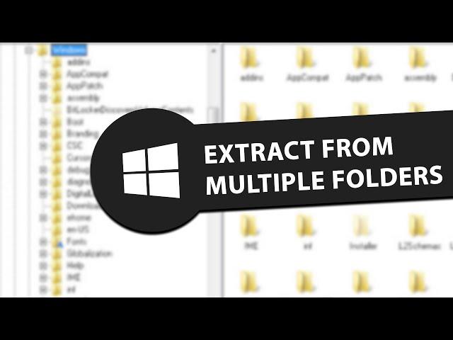 How To Extract Files From Multiple Folders