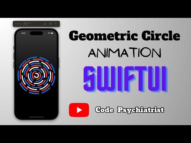 How To Make Geometric Circle View Animations Using SWIFTUI  #swiftui #swiftuianimation #swift