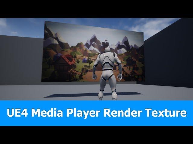 UE4 Media Player to Render a Media Texture