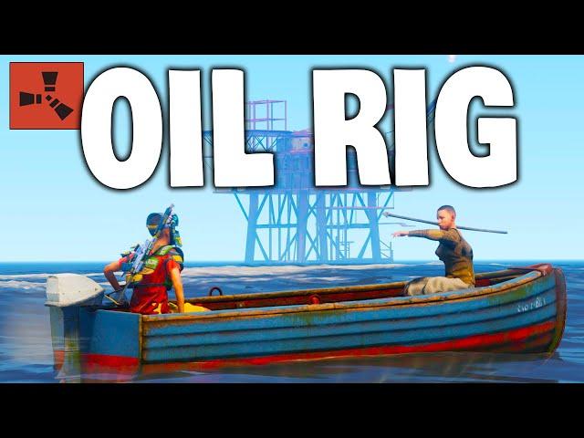 I Took a New Rust Player to Oil Rig and Made Him Rich! - Rust Solo Survival