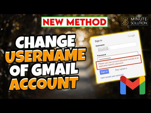 How to change the username of Gmail account 2024