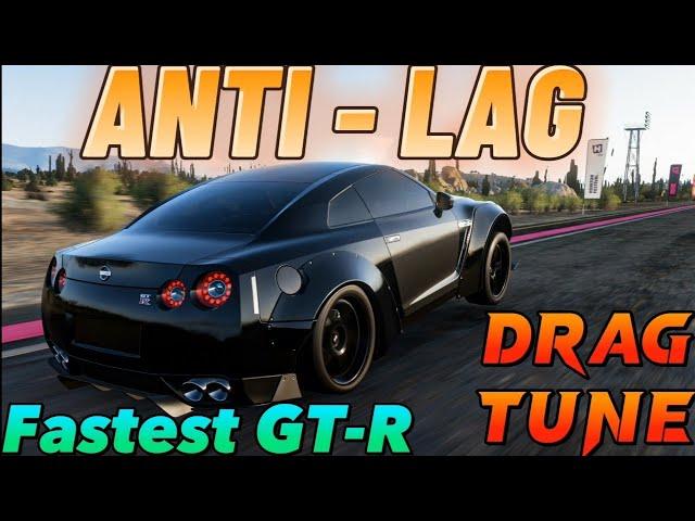 Forza Horizon 5 | Fastest ANTI LAG Nissan GT-R Drag Build & Tune