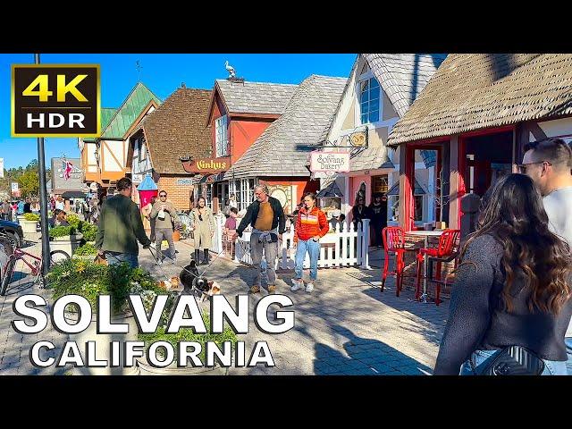 [4K HDR] Solvang, California Walking Tour | 2023